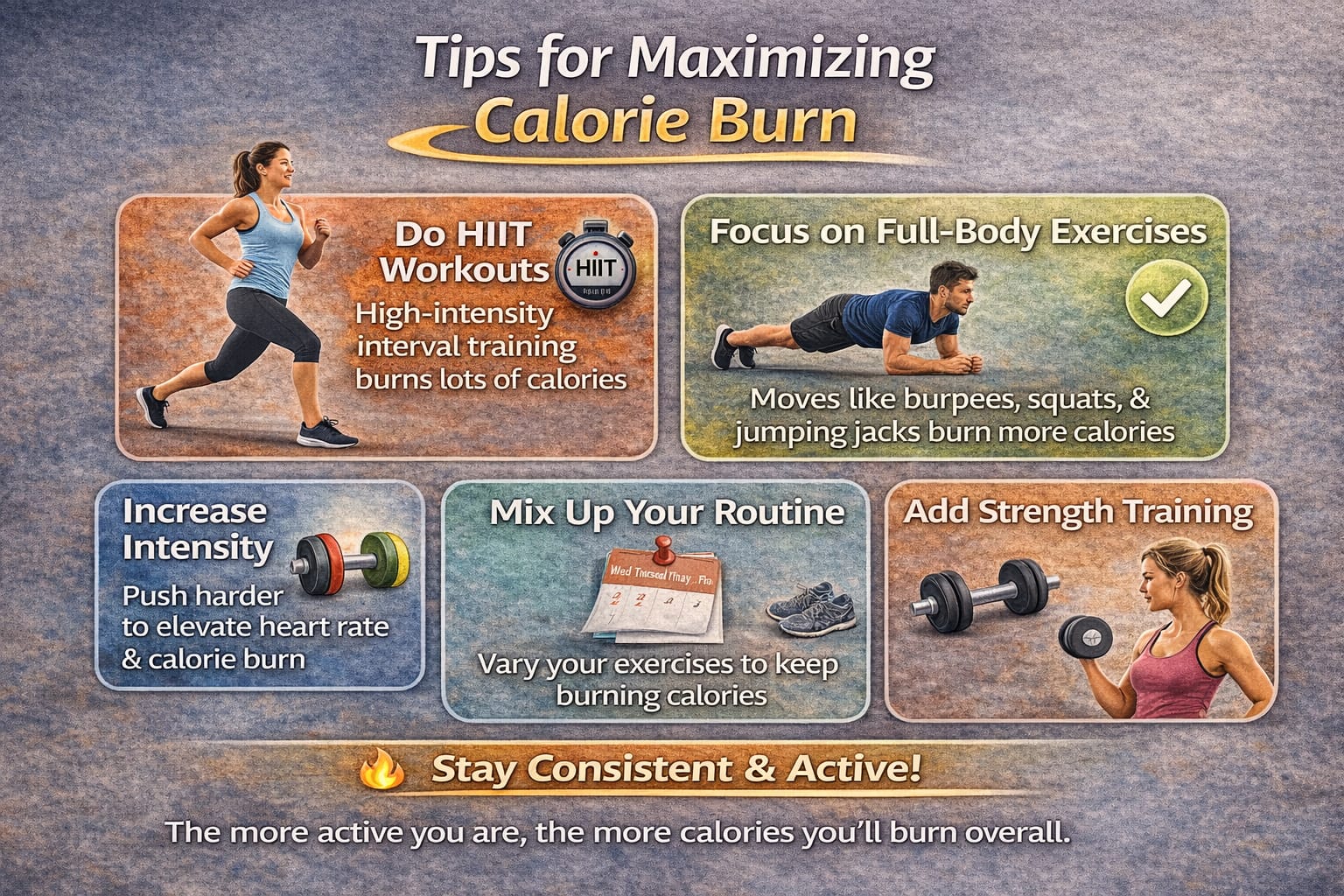 Calorie burn tips for home workouts