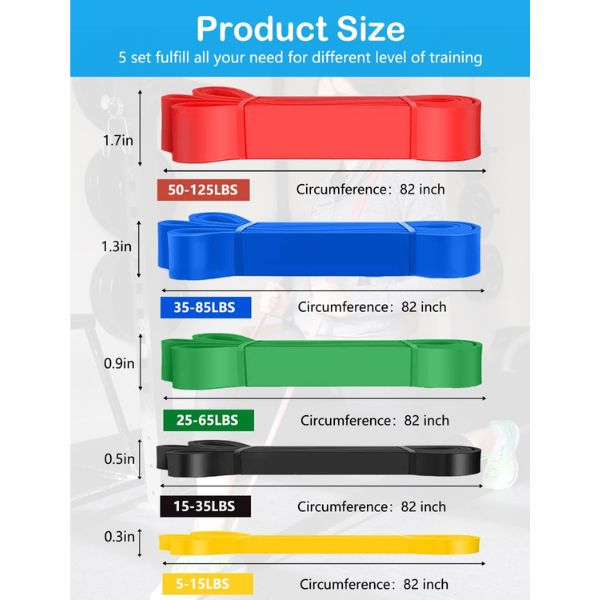 Resistance Bands Assistance Set (Pull-Up Style Bands)