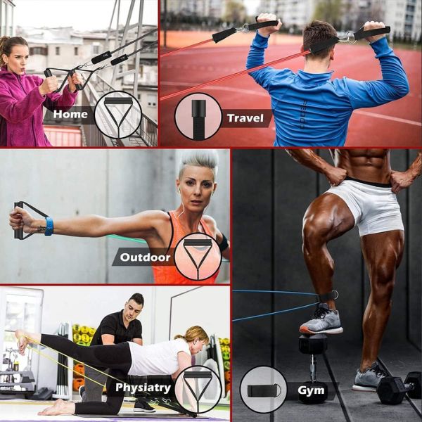 3. VEICK Resistance Bands Exercise Set