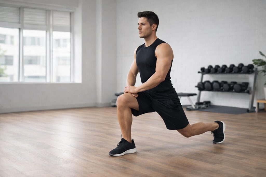 Lunges bodyweight workout for weight loss