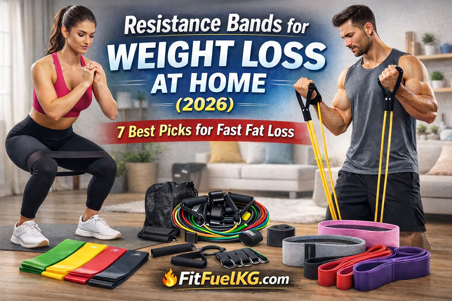 Read more about the article Resistance Bands for Weight Loss at Home (2026): 7 Best Options for Fast, Sustainable Fat Loss