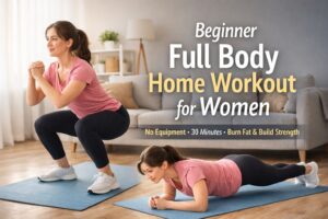 Read more about the article 30-Minute Full Body Home Workout Routine for Women (Beginner Friendly & No Equipment)