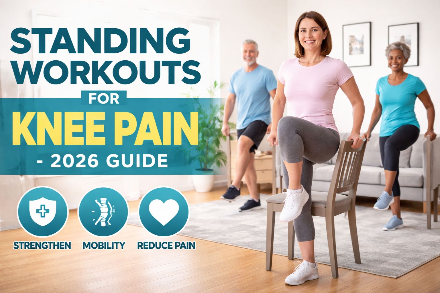 You are currently viewing Standing Workouts for Knee Pain: The Best 2026 Guide to Strengthen Knees, Reduce Pain & Improve Mobility