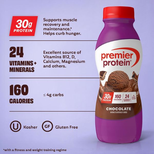 Premier Protein powder container for weight loss