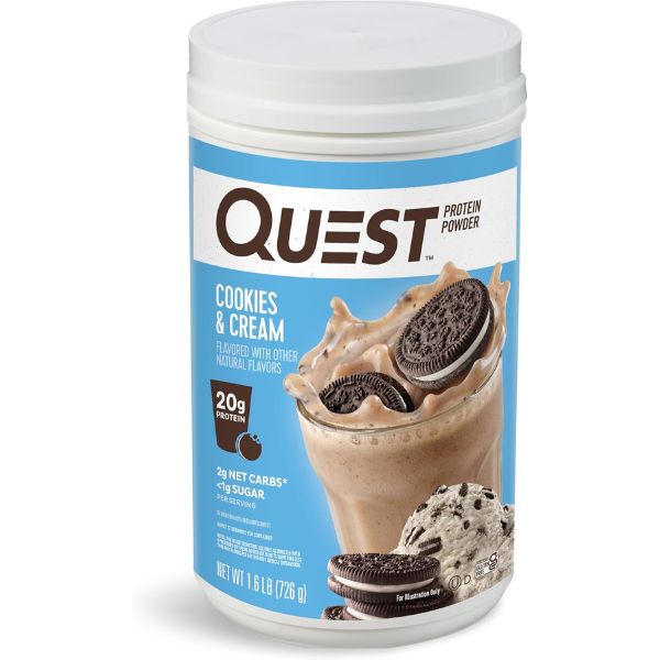 Quest protein powder container for beginners