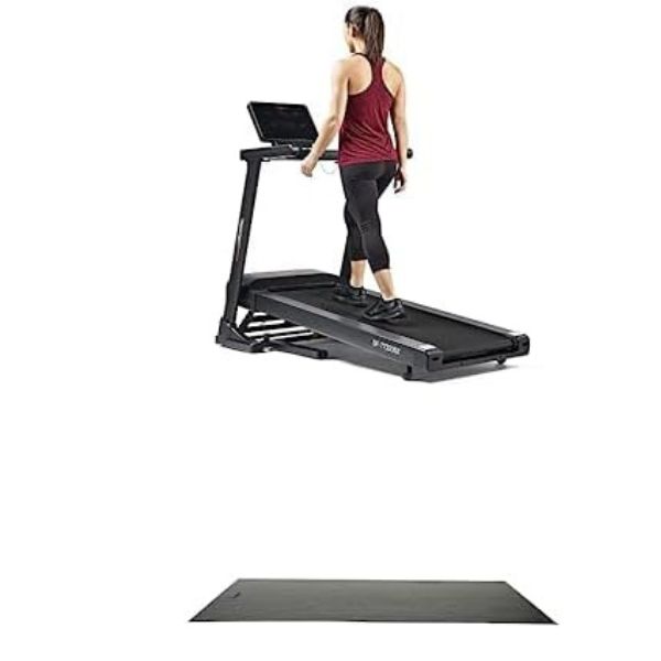 Sunny Health and Fitness incline treadmill for walking workouts and weight loss.