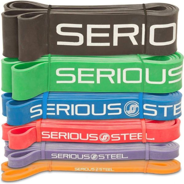 Serious Steel heavy resistance bands for strength training and pull-ups