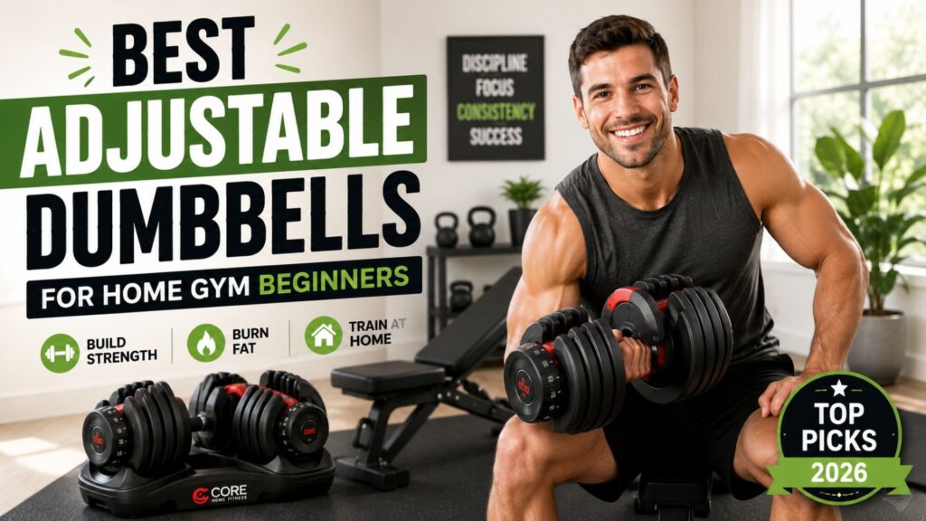 Best Adjustable Dumbbells for Home Gym Beginners in 2026