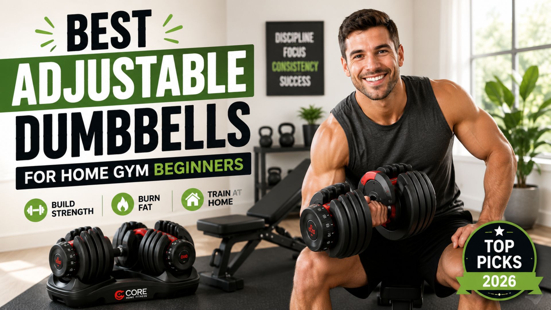 You are currently viewing Best Adjustable Dumbbells for Home Gym Beginners in 2026