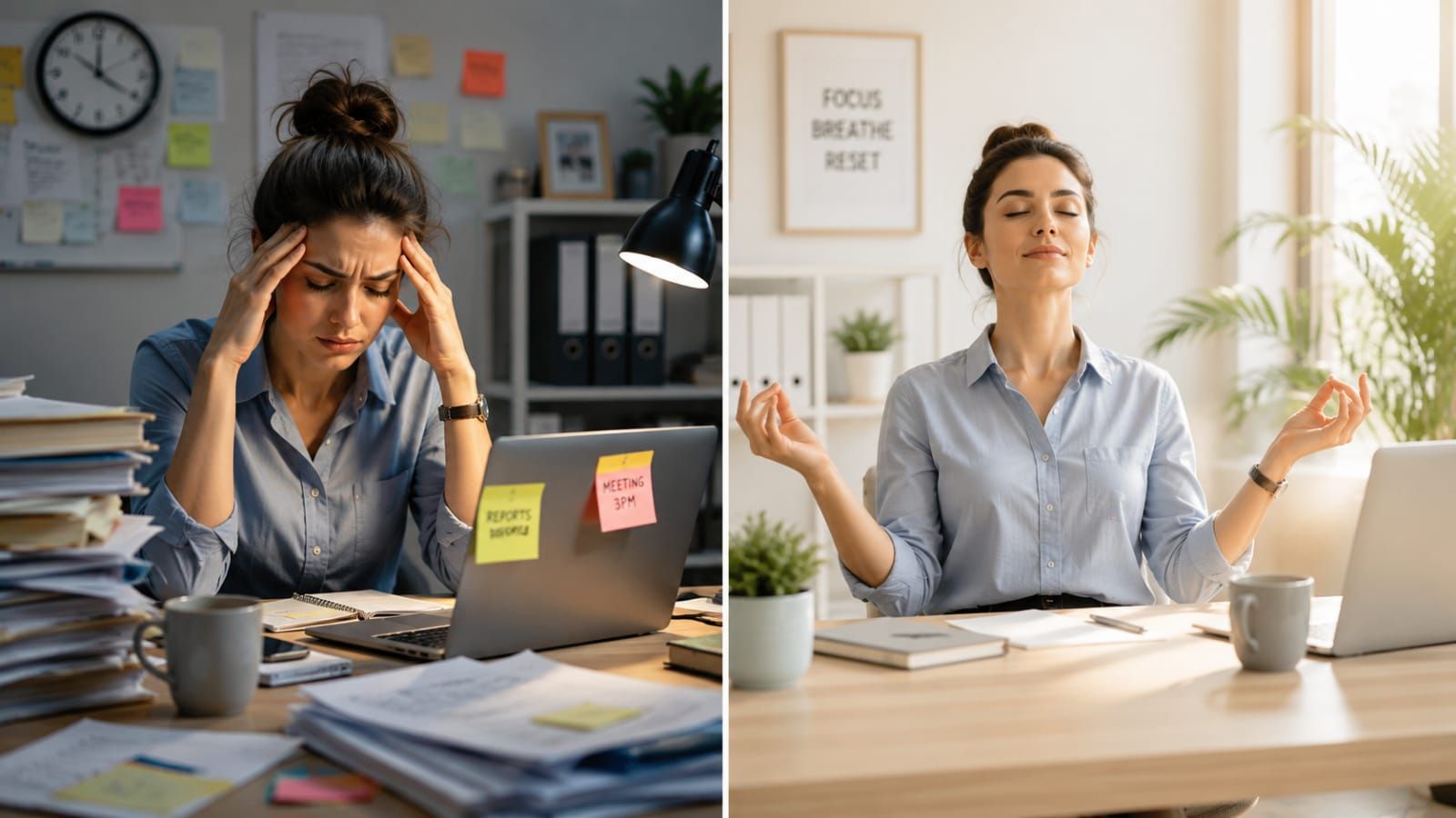 Daily mindfulness practice helping reduce stress levels and improve emotional balance in a busy lifestyle.